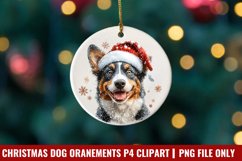 Breeds Of Christmas Dog Ornaments Clipart PNG Product Image 1