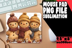 Holiday Mouse Pad Design Gingerbread Pattern Product Image 1