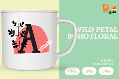 Wild Petal Boho Floral Monogram Product Image 1