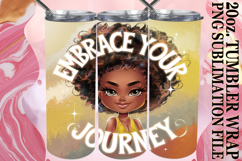 Vibrant Thoughts 20oz tumbler wrap, Woman Product Image 1