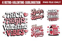 Retro Valentine Sublimation Bundle PNG Product Image 18