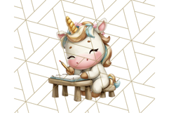Magical Bookish Unicorn PNG Clipart Reading Books &amp; Stories Product Image 4