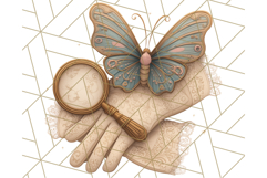 Vintage Butterfly PNG Clipart, Fairytale Cottagecore Images Product Image 4