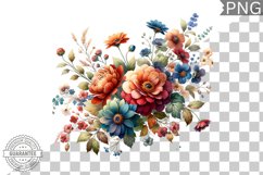 Flowers Sublimation - Clipart PNG Design Product Image 1