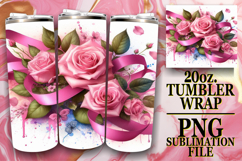 TIMELESS MOMENTS 20oz TUMBLER WRAP, Flowers Product Image 1