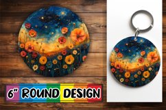 Graceful Petal Car Coaster Design Product Image 1
