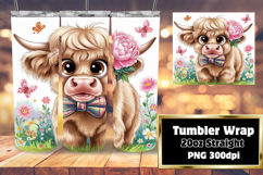 STUNNING 20oz Tumbler Design for Gifts , Cute Cow Product Image 1