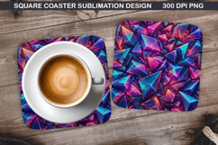 Christmas Coaster Sublimation, Christmas Coaster PNG Design Product Image 1
