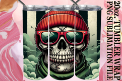 Joyful Nights 20oz tumbler wrap, Skull Product Image 1