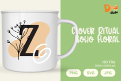 Clover Ritual Boho Floral Monogram Product Image 1