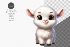 Farm animals clipart, Goat clipart, Cute animals Product Image 1