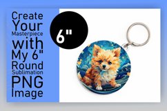 Dog Art Round Design Colorful PNG Product Image 1