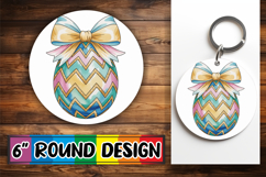 Bright Circle Ornaments Design PNG, Easter Egg Product Image 1