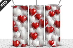 Valentines Love Skinny Tumbler PNG Wrap| Valentines Tumbler Product Image 5