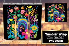 Celestial Canvas: Rainbow Sublimation Tumbler Creations Product Image 1