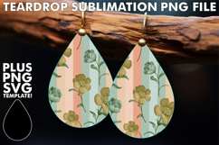 Playful Teardrop Earrings Gift Ideas, Gold Flower Product Image 1