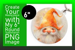 Mystical Meadow: Gnome Circle Design Sublimation PNG Product Image 1