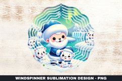 Christmas Wind Spinner Sublimation Design Product Image 1