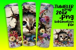 Spring Flower Wrap: 3D Wall Hole &amp; Adorable Animals Product Image 1