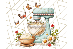 Cottagecore Kitchen Mixer, Apron PNG Clipart, Retro Floral Product Image 4