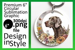 Trendy Dog Art Sublimation Car Coaster Product Image 1