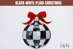 Black-White-Plaid-Christmas Sublimation Product Image 1