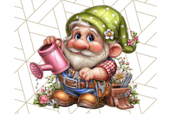 Gnomes at Work Clipart PNG, Cute Gnomes PNG Illustration Product Image 4
