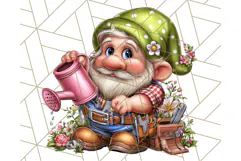 Gnomes at Work Clipart PNG, Cute Gnomes PNG Illustration Product Image 4
