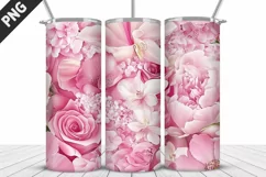 Flowers Tumbler Wrap | Sublimation Design | Tumble PNG Product Image 5