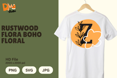 Rustwood Flora Boho Floral Monogram Product Image 1