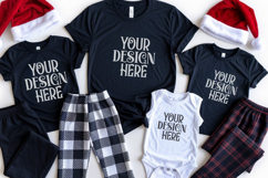 Christmas Family Matching Group Flat Lay T-Shirt Mockups Product Image 1