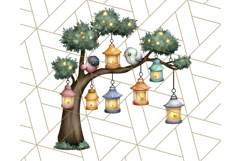 Princess Castle Clipart PNG, Enchanted Garden Artwork Product Image 4