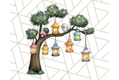 Princess Castle Clipart PNG, Enchanted Garden Artwork Product Image 4