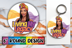 Unique Round Ornaments Design, Black Woman Product Image 1