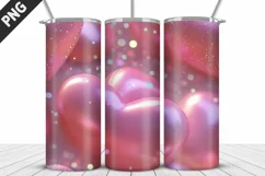 Valentines Love Skinny Tumbler PNG Wrap| Valentines Tumbler Product Image 5