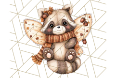 Fall Fairy Animal Clipart PNG, Woodland Creatures With Wings Product Image 4