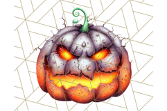 Spooky Jack O Lantern PNG Clipart, Scary Halloween Pumpkins Product Image 4