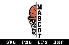 Basketball Mascot Svg |Basketball SVG Cut files | Cricut Product Image 1
