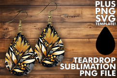 Beautiful Teardrop Earrings Gift, Leopard Prints Product Image 1