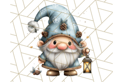 Watercolor Winter Gnome Clipart, Cute Gnome Christmas PNG Product Image 4