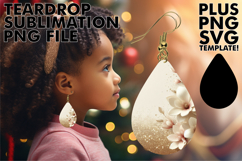 Fun Teardrop Earrings Sublimation, Leopard Prints Product Image 1