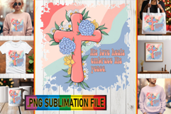 VIBRANT TSHIRT DESIGN PNG Sublimation, Cross Product Image 1