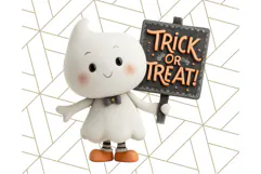 Retro Halloween Clipart Vintage PNG Graphics, 50s Holiday Product Image 4