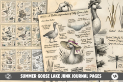 Summer Goose Lake Junk Journal Pages Product Image 1