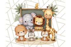 Cute Safari Animal Clipart PNG for Kids, African Wildlife Product Image 4