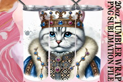 Gentle breezes 20oz tumbler wrap, Royal Cat Product Image 1