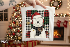 Christmas Polar Bear Sublimation - Christmas PNG Design Product Image 1