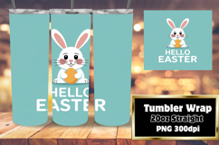 EYE-CATCHING 20oz Tumbler Template , Easter Bunny Product Image 1