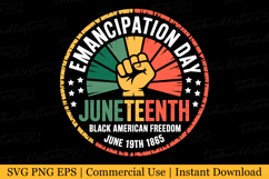 Juneteenth Black American Freedom Svg | Svg Cut File Product Image 1