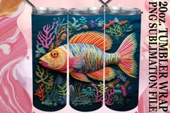 Oceanic Beauty 3D Tumbler Art Product Image 1